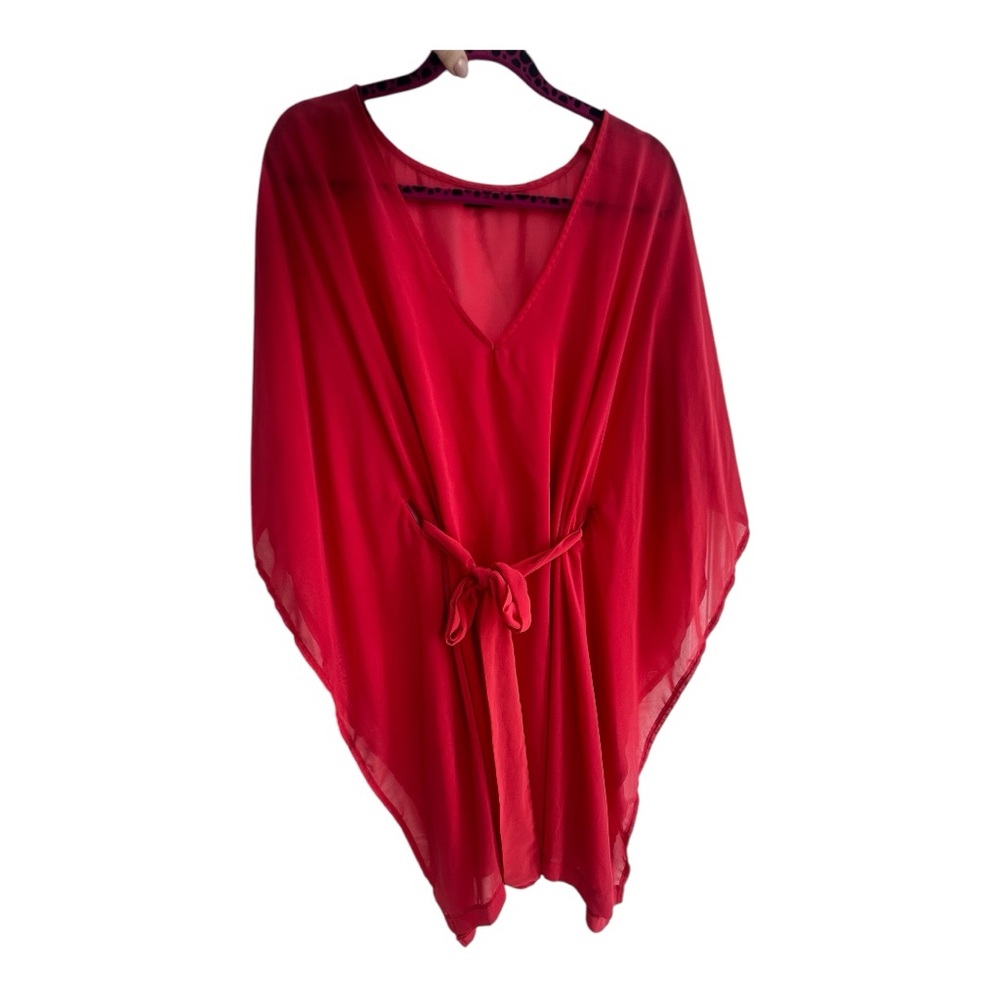 Elegant Red Swim Coverup